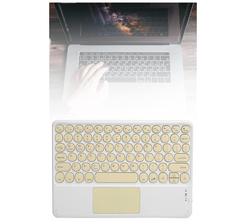 Bluetooth Touchpad Klavye 10.9 inch Kablosuz Wifi Q Klavye Slim