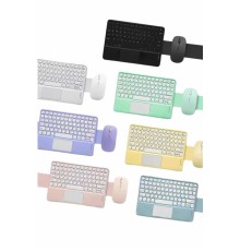 Bluetooth Touchpad Klavye Ultra İnce Taşınabilir Q Klavye