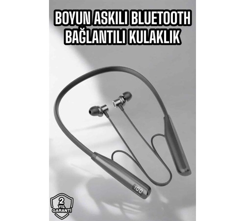 Boyun Bantlı Bluetooth Kulaklık Yüksek Ses Kaliteli 100 Saat Kulaklık