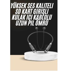 Boyun Bantlı SD Kart Girişli Yüksek Perfomanslı Bluetooth Kulaklık