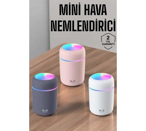 Buharlı Hava Nemlendirici Aromaterapi Renk Değiştirilebilir