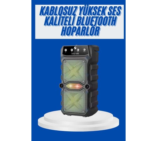 Büyük Boy Bluetooth Hoparlör Çoklu Bağlantı Çift Çıkışlı Taşınabilir Kesintisiz