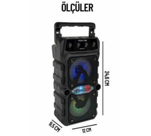 Büyük Boy Bluetooth Hoparlör Çoklu Bağlantı Çift Çıkışlı Taşınabilir Kesintisiz