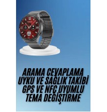 Çağrı Cevaplama Sesli Asistan Çoklu Dil Desteği 5.0 Bluetooth Akıllı Saat