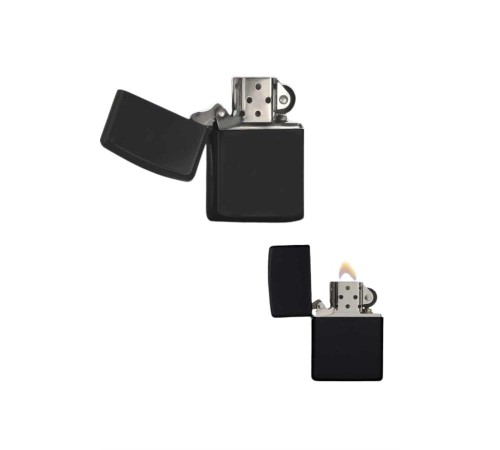 Çakmak Parlak Siyah Zippo Benzinli Çakmak Cep Boy Doldurulabilir Çakmak Parlak Siyah Zippo Benzinli Çakmak Cep Boy Doldurulabilir