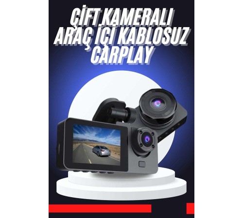 CarPlay Fotoğraf ve Video Kaydedici Araç İçi Kamera Ekranlı