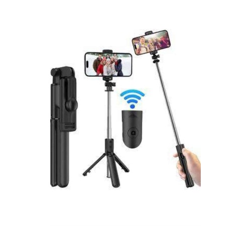 Cep Telefonu Tripod Standı Manyetik Selfie Sopa Bluetooth Uzaktan Kumandalı