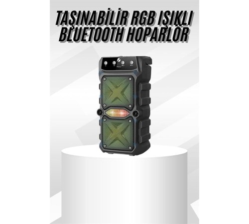 Çift Çıkışlı Güçlü Bataryalı Kablosuz Yüksek Ses Kaliteli Bluetooth Hoparlör