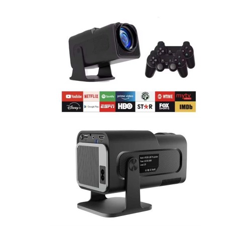 Çift Kollu Projeksiyon Taşınabilir Game Projektör Full Hd 1080P 4k Projeksiyon Gamepad
