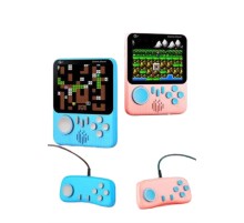 Çift Konsol 666 Adet Retro Oyun El Atarisi Taşınabilir 3.5 İnç Ekran