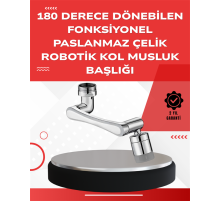 Çift Su Akış Modlu Musluk Başlığı – 360° + 720° Tam Dönebilen 3 Kollu Yapı