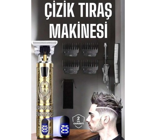 Çizik Tıraş Makinesi Şarjlı Paslanmaz Çelik Bıçaklı Uzun Ömürlü