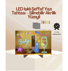 Çocuklar İçin Renkli LED Mesaj Tahtası – Neon Kalemli, Eğlenceli ve Yaratıcı Yazı Panosu