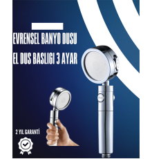 Dayanıklı ve Ergonomik Tasarımlı Ayarlanabilir El Duş Başlığı
