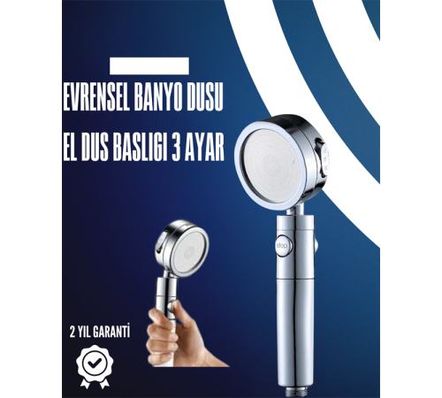 Dayanıklı ve Ergonomik Tasarımlı Ayarlanabilir El Duş Başlığı