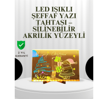 Dekoratif LED Yazı Tahtası – Silinebilir, Neon Kalemli, Planlama ve Hatırlatma İçin İdeal