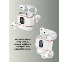 Dijital Göstergeli Bluetooth Kulakiçi Kulaklık – 4’lü Paket, Gürültü Engellemeli