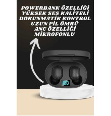 Dijital Göstergeli Kulaklık ve 7 Kordonlu Akıllı Saat Android ve İOS Uyumlu Uyku Takibi Sesli Görüşme