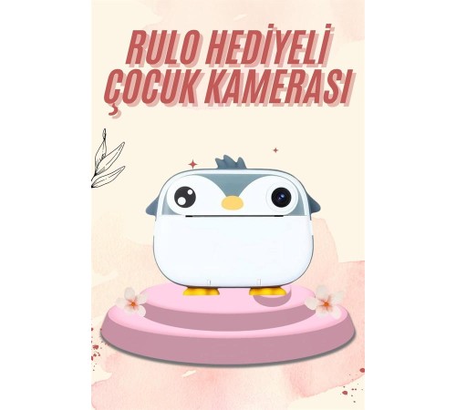 Dijital HD Video Kamera Çocuk Fotoğraf Makinesi  Anlık Termal Rulo