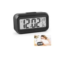 Dijital Işıklı Alarmlı Çalışma Masası Ekran Pilli Çalar Saat