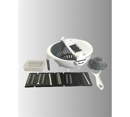 Süzgeçli Hazneye Sahip Çok Amaçlı Rende ve Dilimleyici