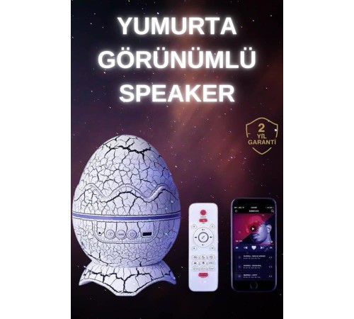 Dinozor Speaker Renk Değiştirme Projeksiyon Modu Bluetooth Hoparlör Gece Lambası