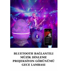 Dinozor Speaker Renk Değiştirme Projeksiyon Modu Bluetooth Hoparlör Gece Lambası
