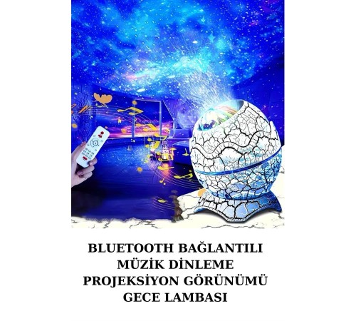 Dinozor Yumurtası Gece Masa Lambası Bluetooth Hoparlör 14 Renk Seçeneği