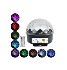 Disko Topu Renkli Işıklı Lazer Parti Bluetooth Bağlantılı Led Küre