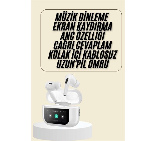 Dokunmatik Ekranlı Bluetooth Kulaklık TWS İOS Android Tüm Telefonlara Uyumlu Kulaklık