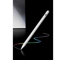 Dokunmatik Kalem Beyaz Şarjlı Yedek Uçlu Android ve İOS Uyumlu