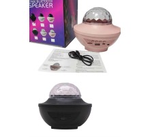 Dönen Işıklı Disko Topu Projektör Müzik Çalarlı Disco Speaker