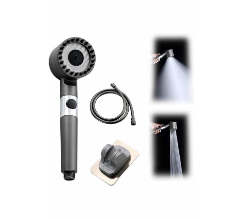 Duş Başlığı Yüksek Basınçlı Masaj Taraklı 3 Kademeli