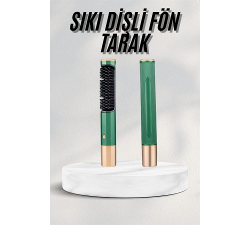 Düzleştirici Fırça Saç Düzleştirici Arada Fön Tarak Taşınabilir