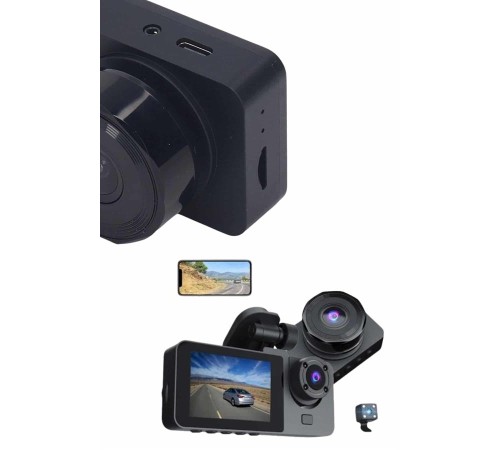 DVR Araç İçi Kamera Hareket Algılayabilen 1080P CarPlay Video Kaydedici