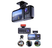 Ekranlı Sürüş Kaydedici DVR Ön ve Arka Kameralı Full HD Çözünürlüklü