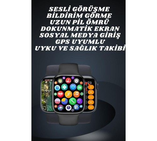 Ekranlı Yeni Nesil Pro Kulaklık ve Akıllı Saat Kampanyası Kulak İçi Mikrofonlu