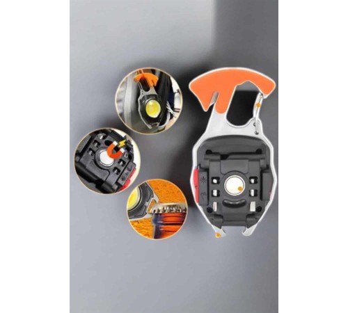 El Feneri Acil Işık Seti Tornavida Düdük Kapak Açma Kamp Lambası