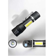 El Feneri Led USB Şarjlı Zoom Mini Led Işık Acil Durum Feneri