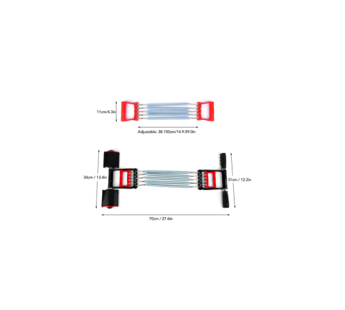 Ergonomik Tutma Yerli, Pedallı ve Ayarlanabilir Elastik Yaylı Spor Ekipmanı