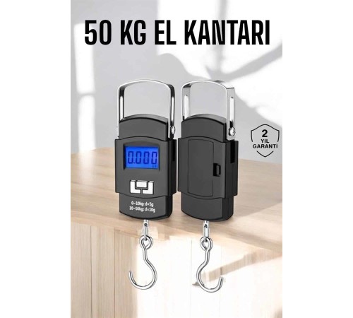 El Terazisi Dijital Göstergeli Pilli 50 Kg Ağırlık Ölçer