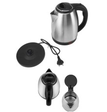 Elektrikli Paslanmaz Çelik Su Isıtcı Çelik Kettle 1.8 Lt. Uzun Ömürlü