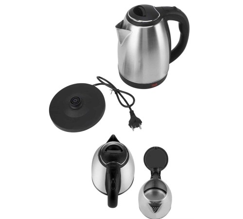 Elektrikli Paslanmaz Çelik Su Isıtcı Çelik Kettle 1.8 Lt. Uzun Ömürlü