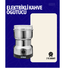 Elektrikli Sessiz Kahve Öğütücü | Çok Fonksiyonlu, 200W, AB Fişli, Kolay Temizlenir