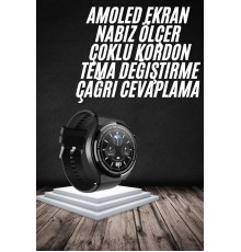 En Çok Tercih Edilen Akıllı Saat Amoled Ekran Nabız Sensörü GPS Uyumlu Adımsayar