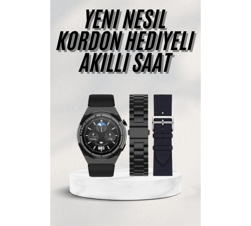 En Çok Tercih Edilen Akıllı Saat Amoled Ekran Nabız Sensörü GPS Uyumlu Adımsayar