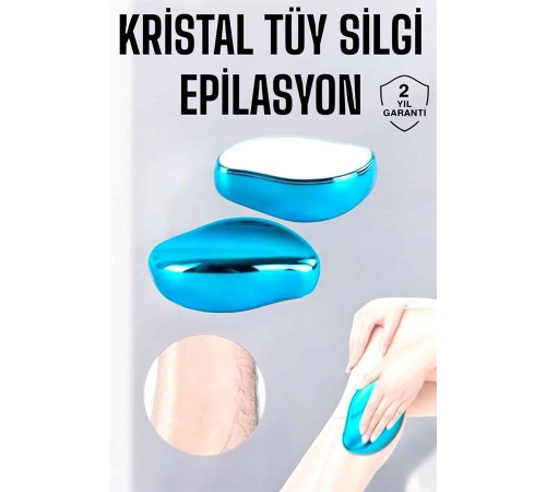 Epilasyon Aleti Bacaklar Kollar İçin Yıkanabilir Kristal Epilatör Tüy Silgi