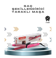 Ergonomik Tasarımlı Fön ve Maşa Uyumlu Saç Şekillendirici Maşa
