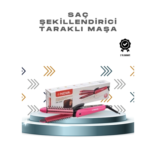 Ergonomik Tasarımlı Fön ve Maşa Uyumlu Saç Şekillendirici Maşa