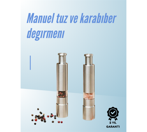 Ergonomik Tasarımlı, Nem Geçirmez Kapaklı Baharat Öğütücü